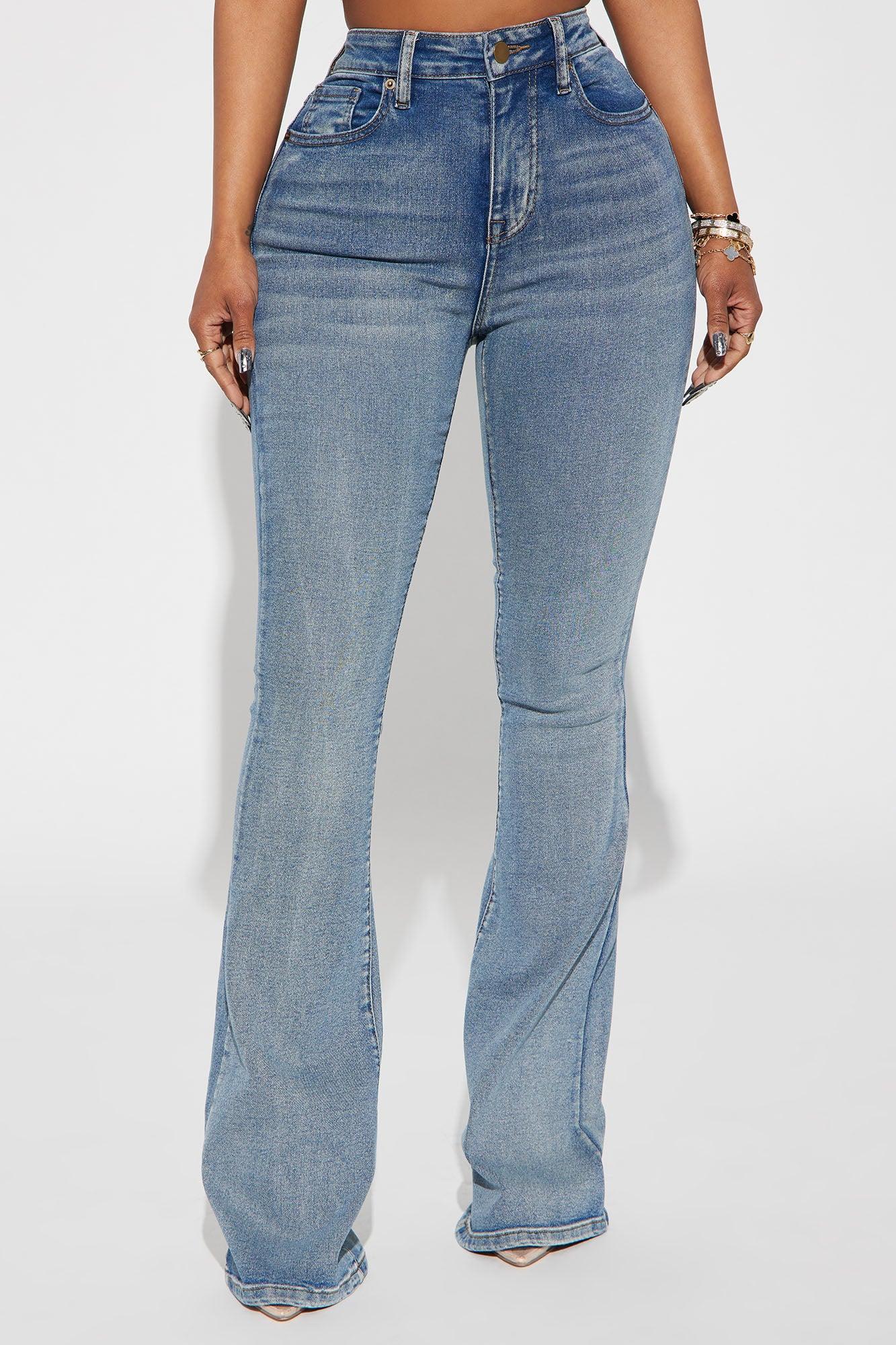 Gemma Sculpting Stretch Flare Jeans - Vintage Wash Product Image