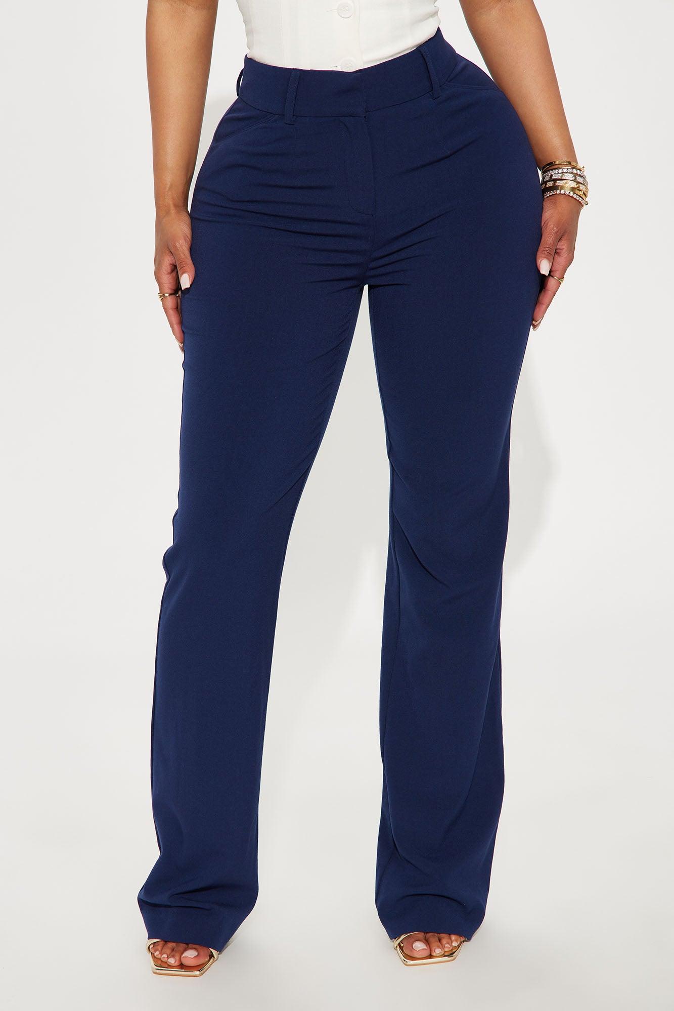 Tasha Dressy High Rise Pants - Navy Female Product Image