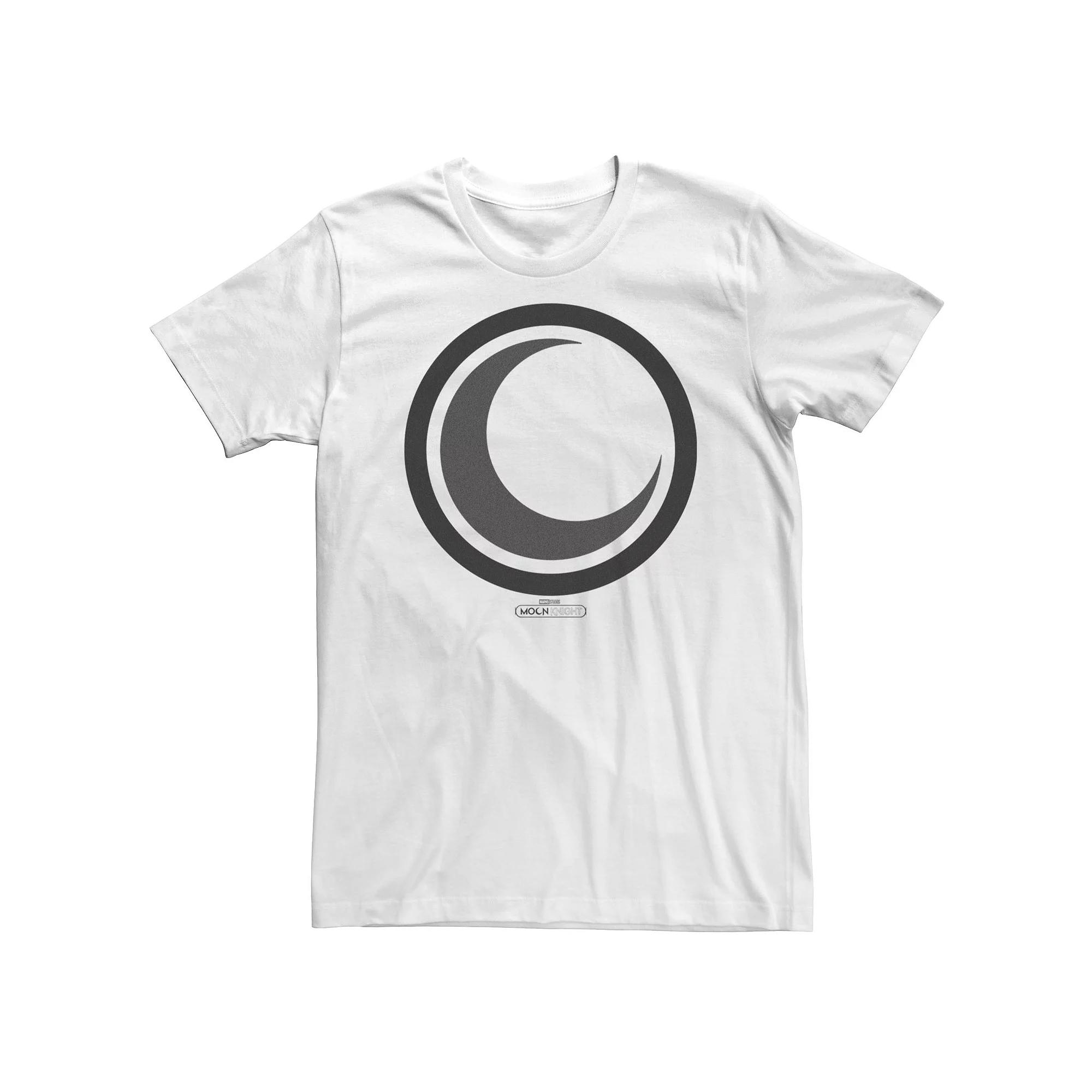 Big & Tall Marvel Moon Knight Crescent Icon Tee, Men's, Size: 4XL Tall, White Product Image