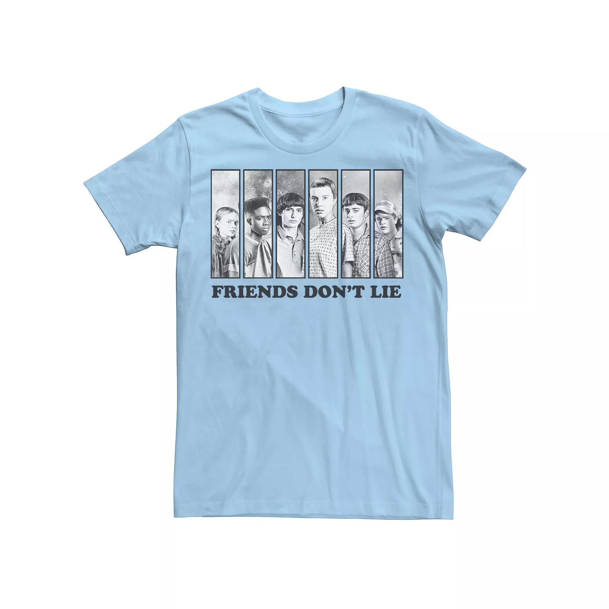 Men's Stranger Things Friends Don't Lie Group Graphic Tee,  Product Image