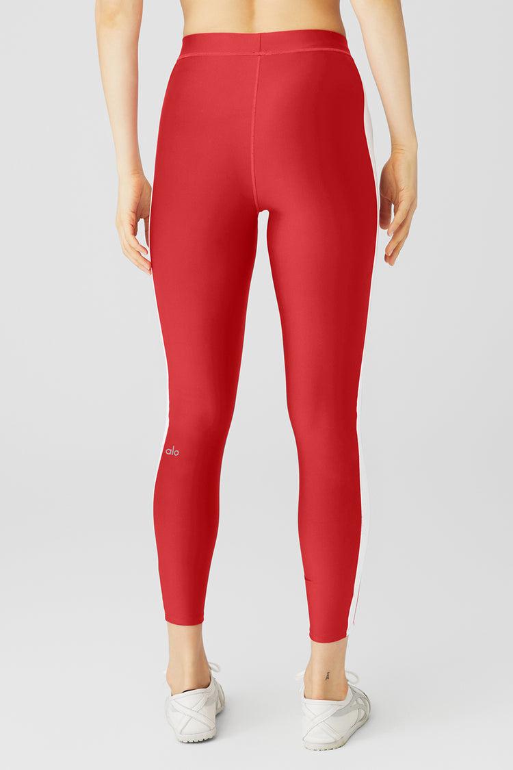 Airlift High-Waist 7/8 Car Club Legging - Classic Red/White Product Image