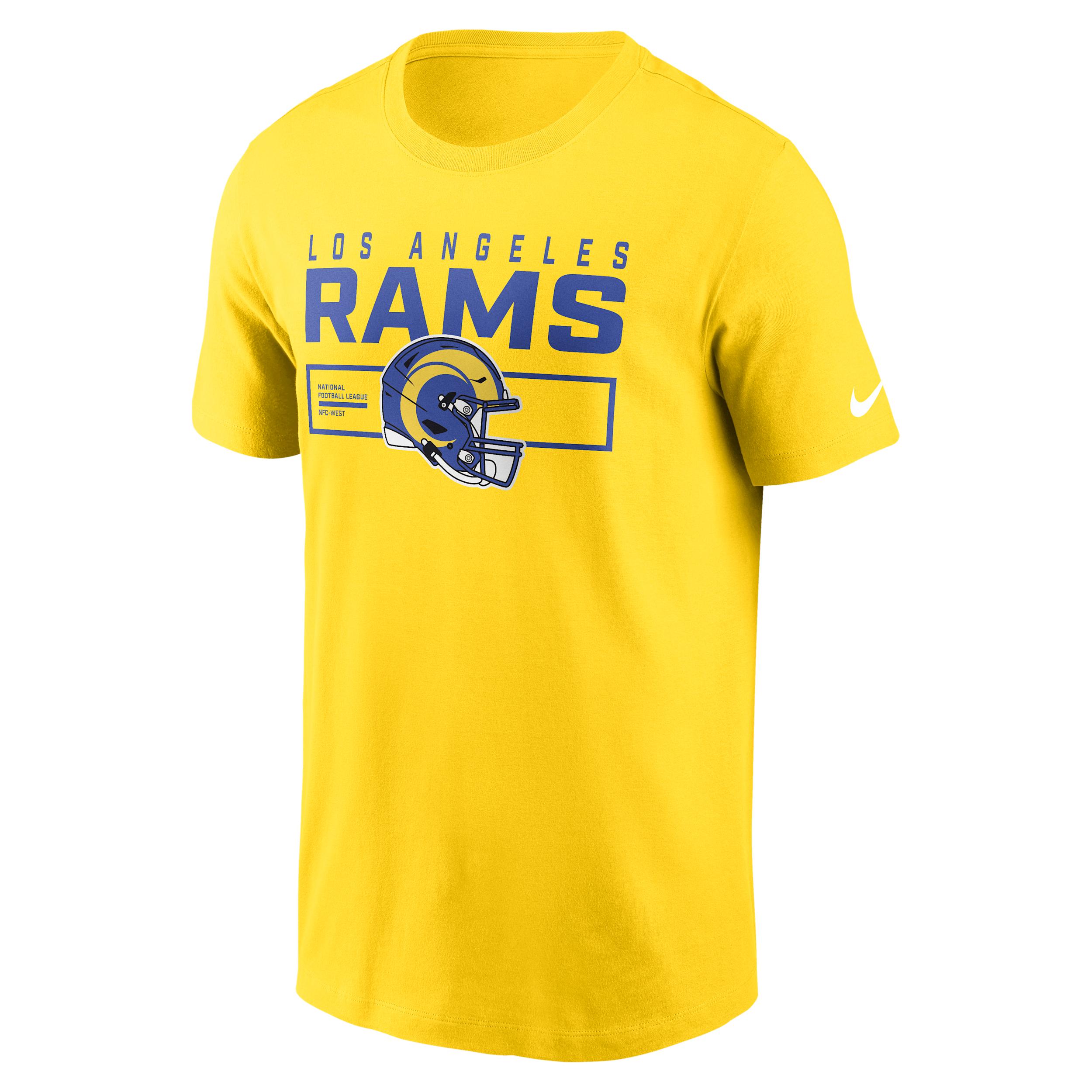 Los Angeles Rams Helmet Essential Nike Mens NFL T-Shirt | N19977I95-LQC Product Image