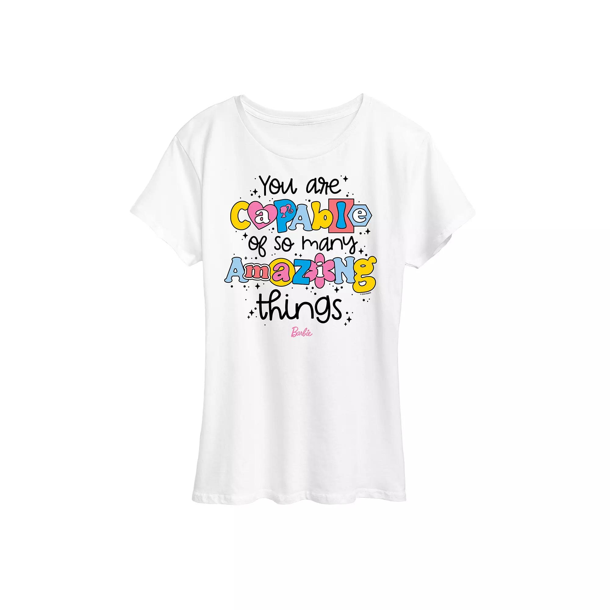 Women's Barbie® You Are Capable Graphic Tee,  Product Image