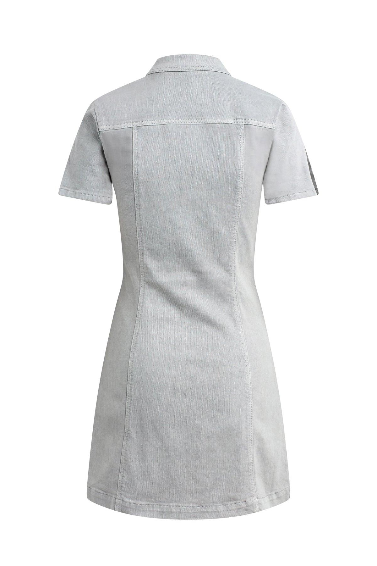 Denim Mini Dress Female Product Image