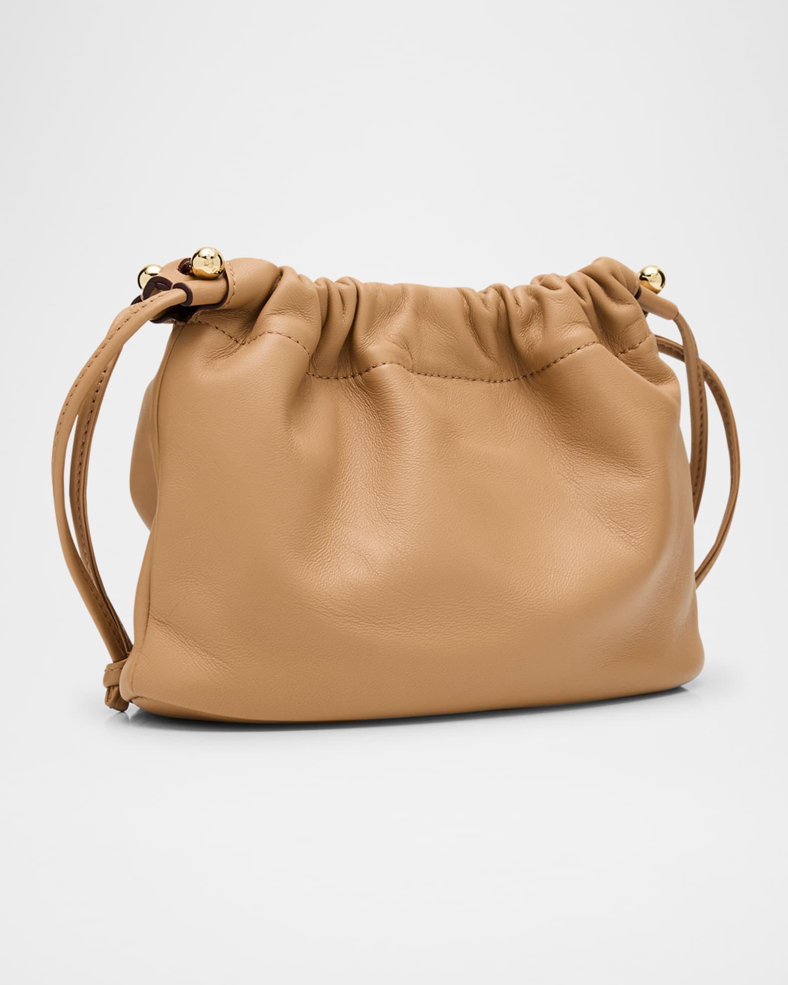 Charlotte Drawstring Leather Clutch Bag Product Image