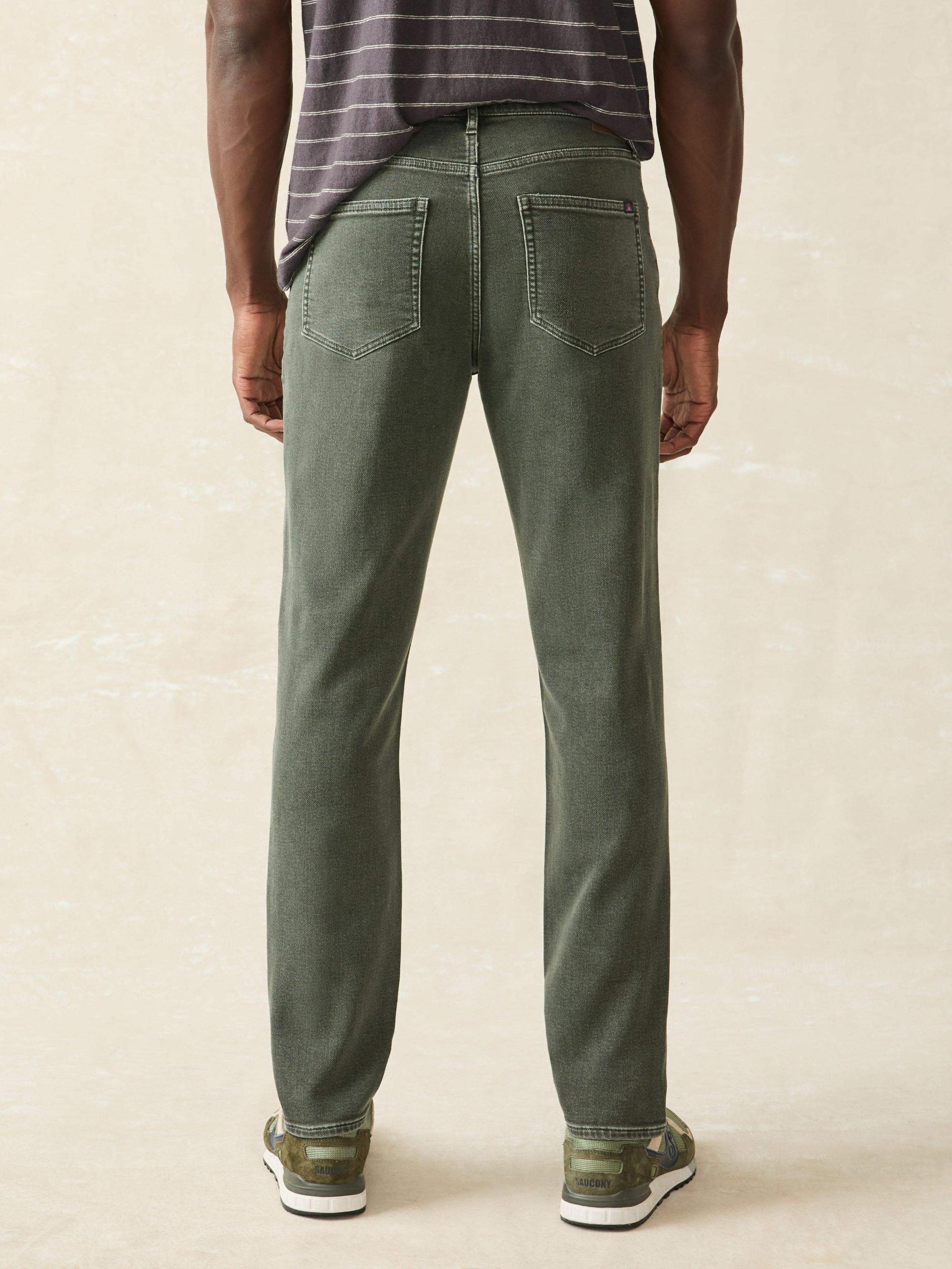 Stretch Terry 5-Pocket Pant - Fall Olive Male Product Image