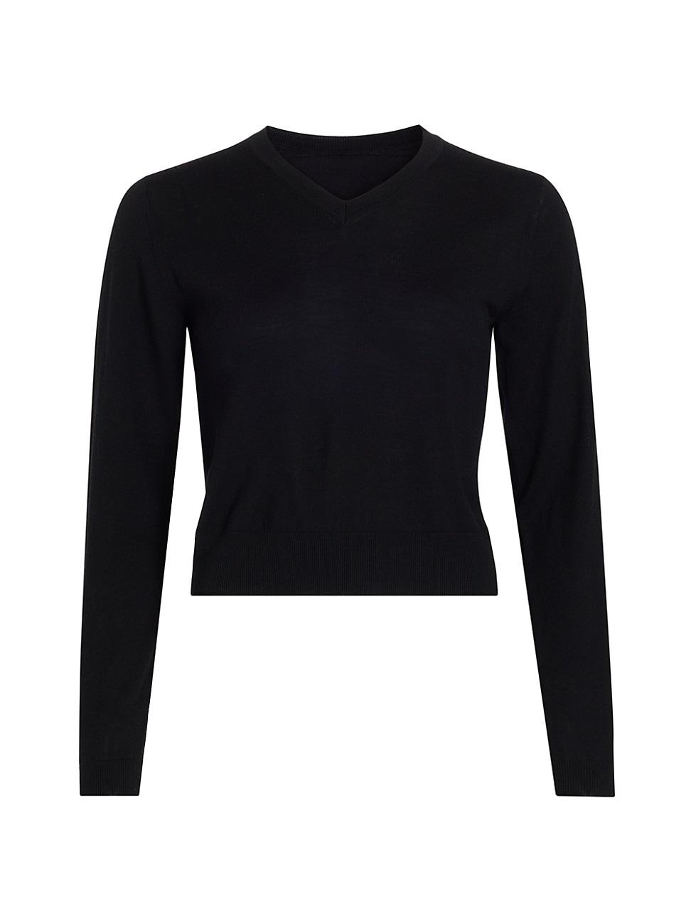 Womens Janah Wool V-Neck Sweater Product Image