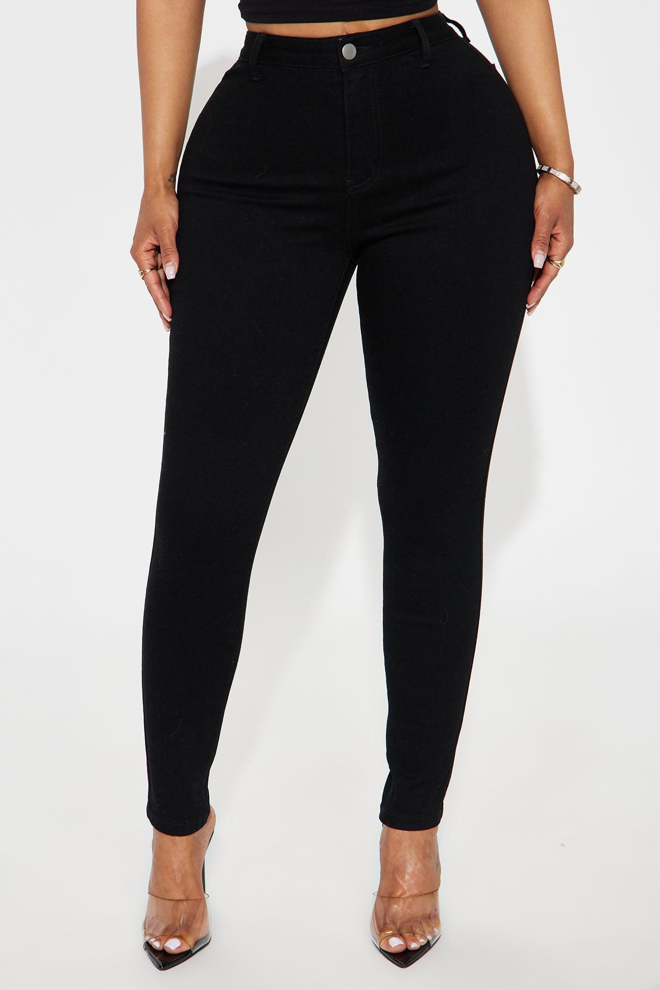 Petite Enough Said High Stretch Skinny Jean - Black Product Image