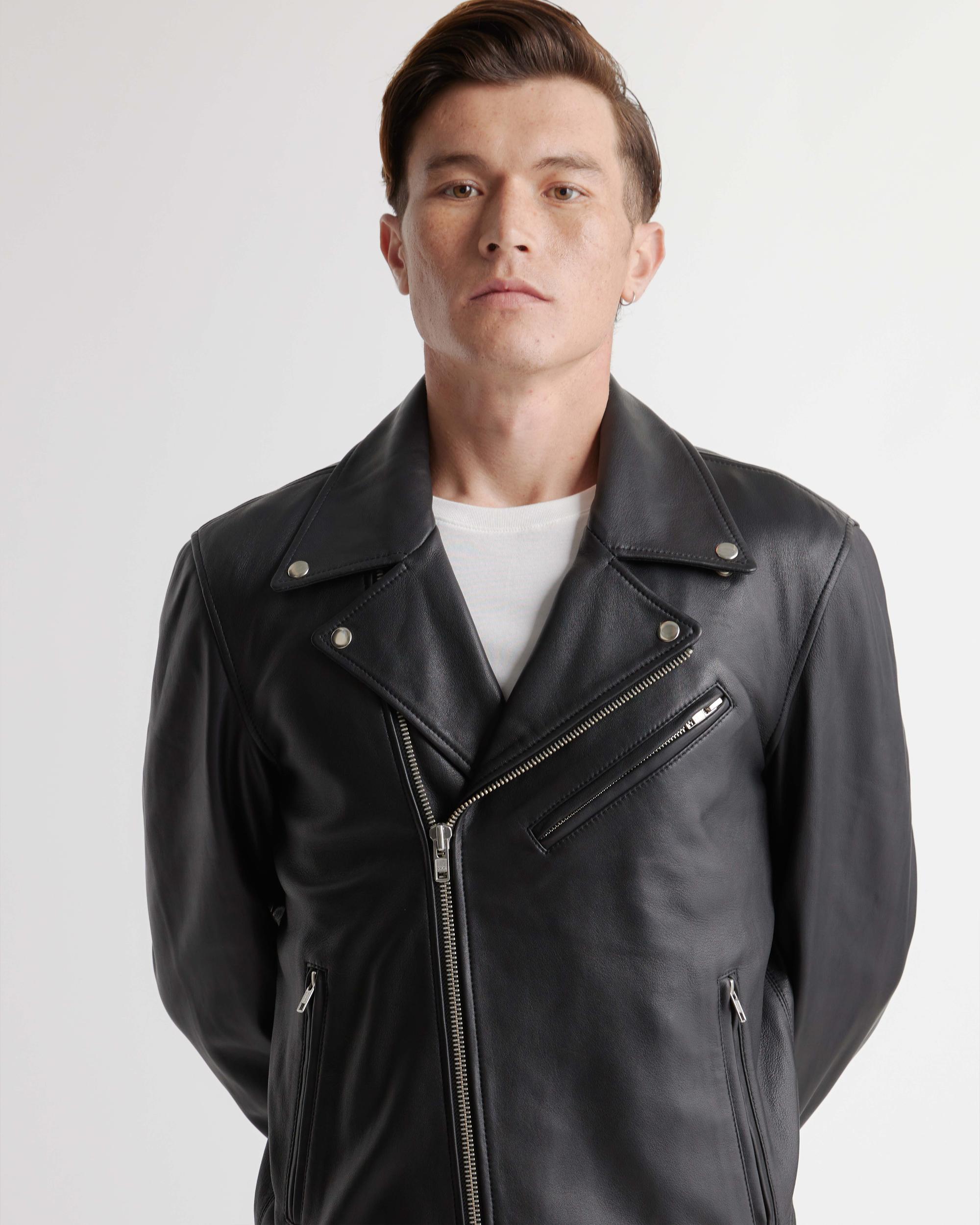 Quince | Men's Motorcycle Jacket Leather Product Image