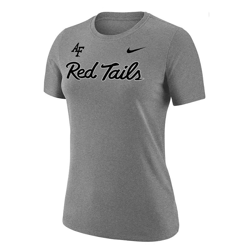 Women's Nike Heather Gray Air Force Falcons Red Tails T-Shirt, Size: Medium, Afa Grey Product Image