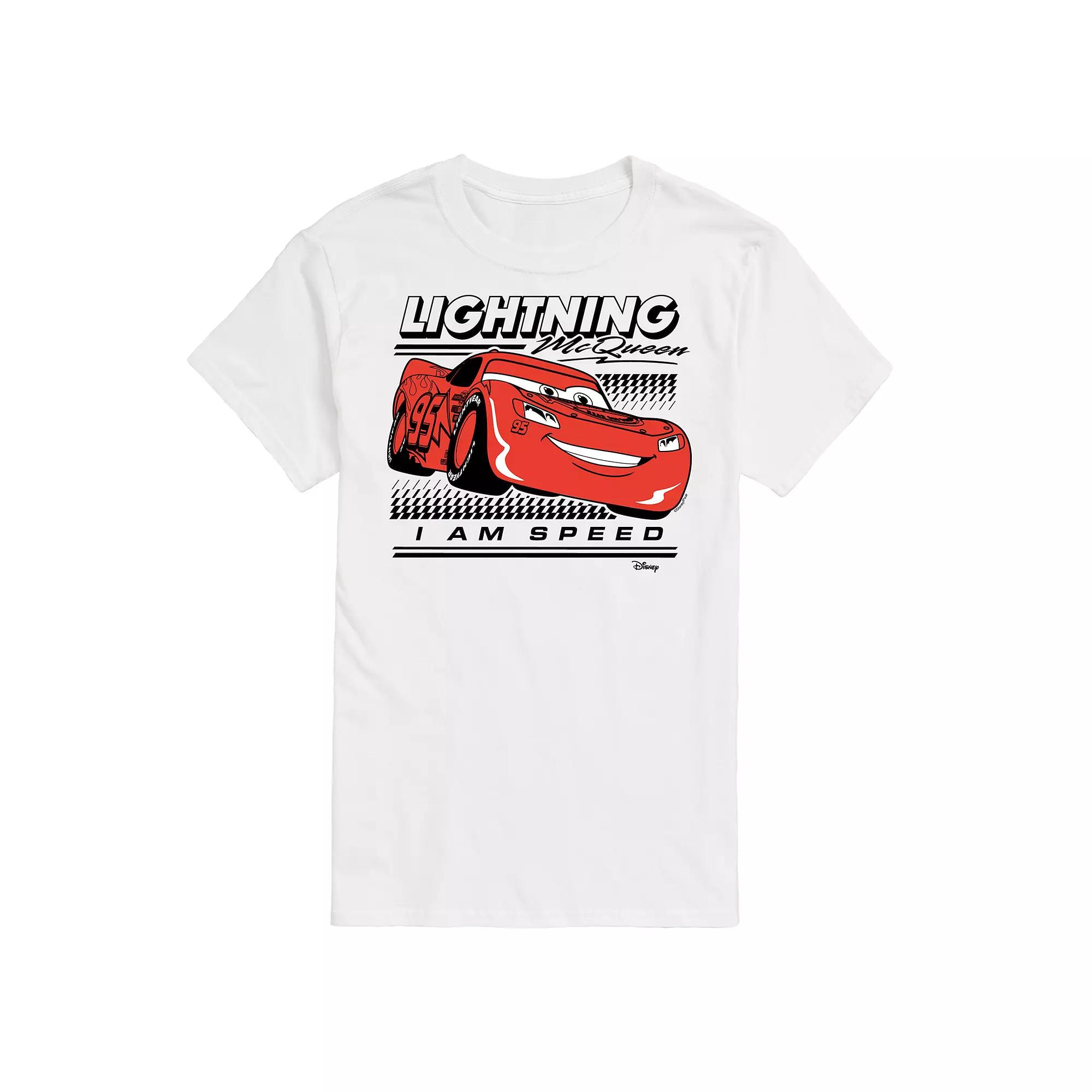 Disney / Pixar's Cars Lightening McQueen Men's I Am Speed Graphic Tee,  Product Image