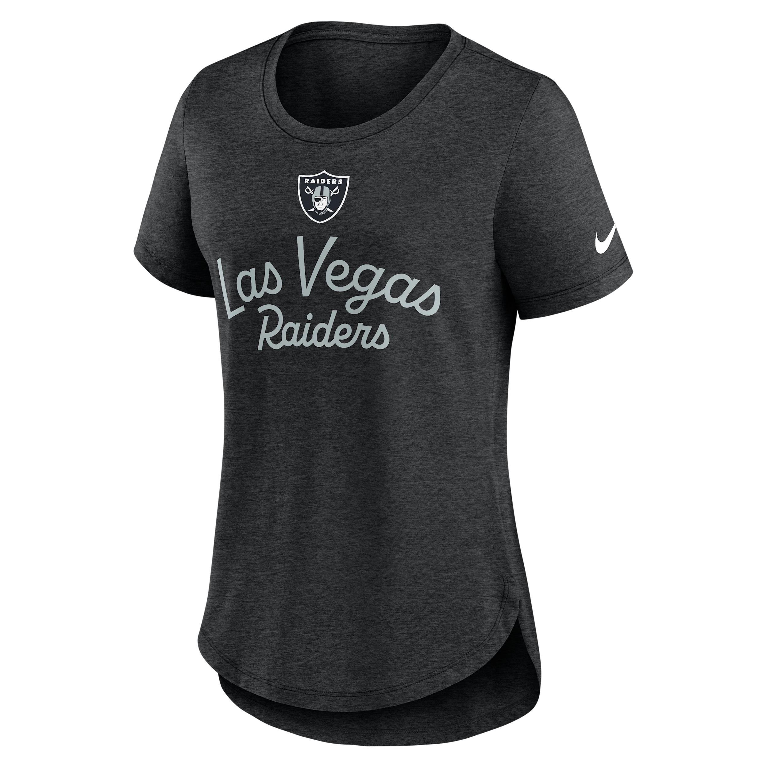 Las Vegas Raiders Script Nike Womens NFL T-Shirt | NKMV00H8D-EVH Product Image