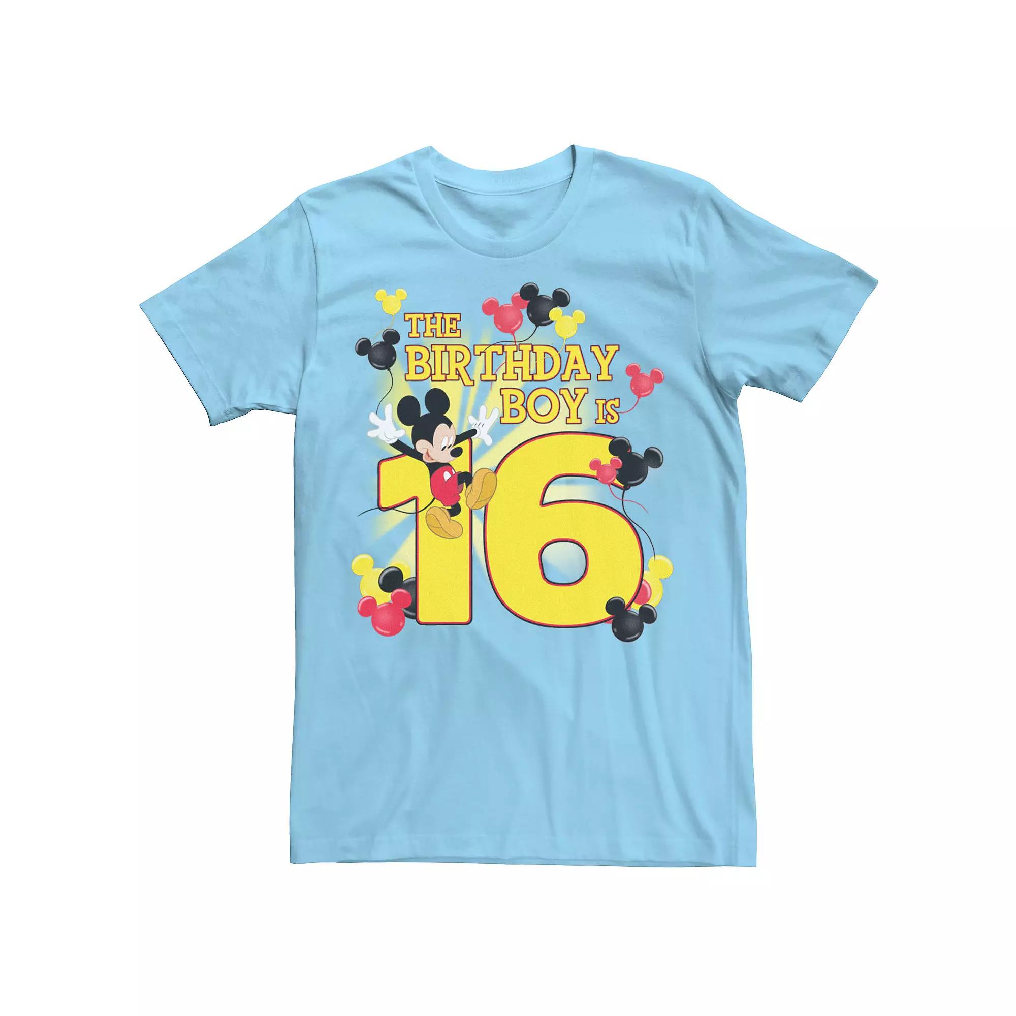 Disney's Mickey & Friends Men's 16 Year Old Birthday Boy Tee,  Product Image