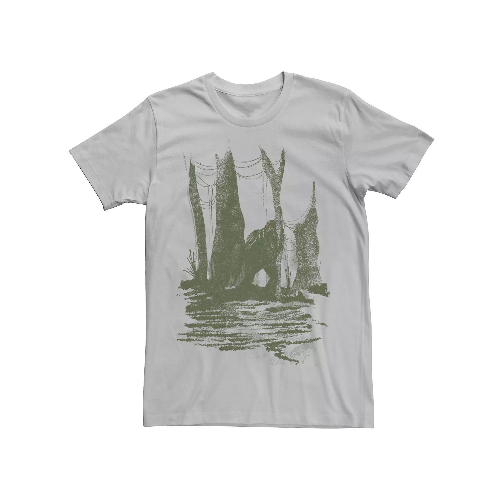 Men's DC Fandome Justice League Swamp Thing Portrait Tee, Size: Large, Silver Product Image