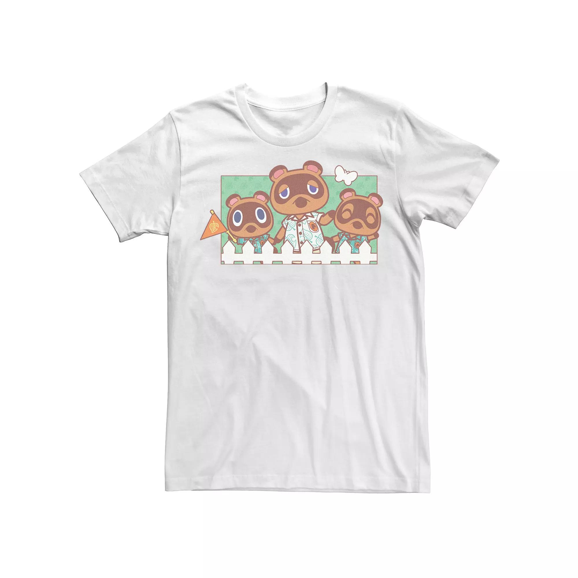 Men's Animal Crossing New Horizons Nook Family Portrait Graphic Tee,  Product Image