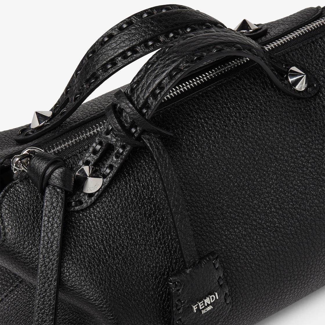 By The Way Selleria MediumBlack Selleria bag with 192 hand-sewn topstitches Product Image