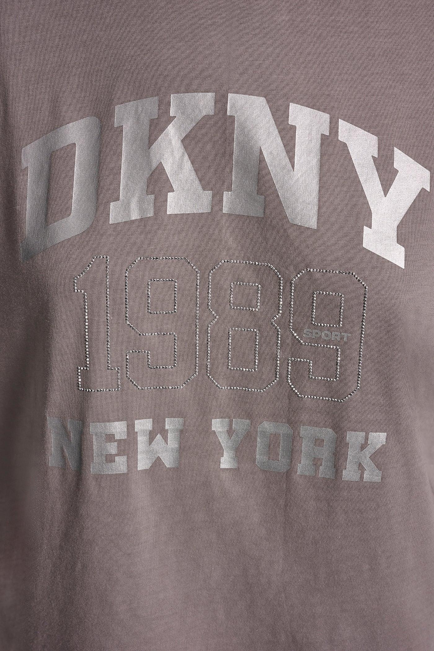 DKNY NY 1989 LOGO RHINESTUD LOGO TEE Product Image