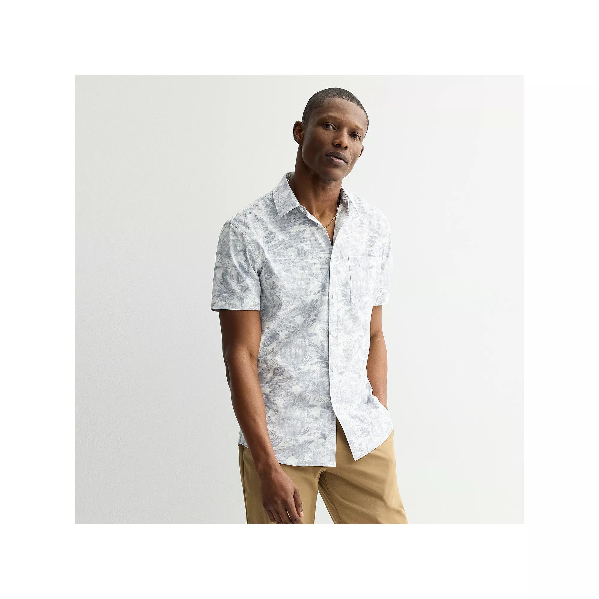 Men's FLX Slim Performance Untucked-Fit Button Down Shirt,  Product Image