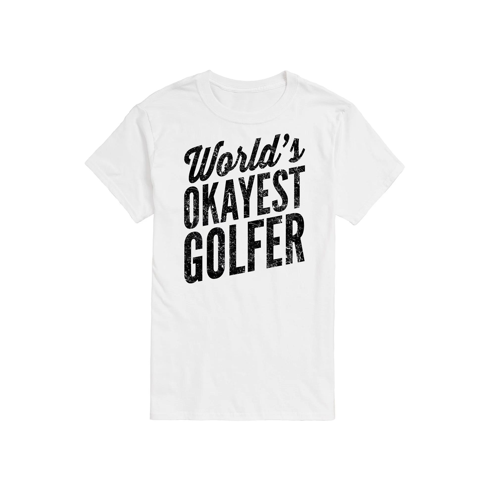 Men's Worlds Okayest Golfer Graphic Tee,  Product Image