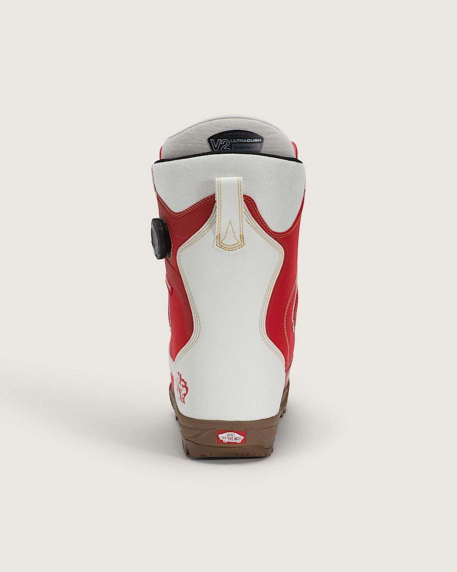 Women's Encore Pro X Mia Brookes Snowboard Boot in Racing Red / Marshmallow White| Vans US Product Image