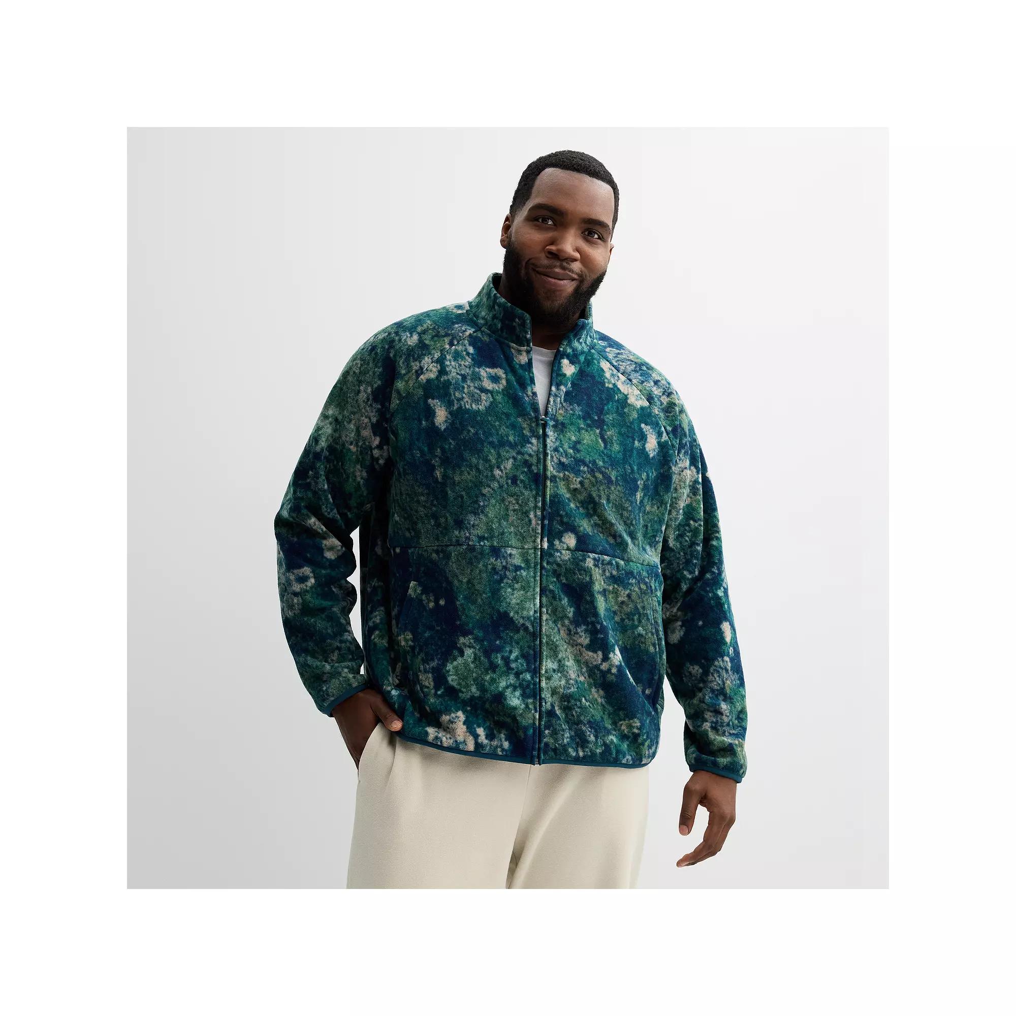 Big & Tall Tek Gear® Micro Fleece Full-Zip Jacket, Men's, Size: 3XL Tall, Blue Lychen Product Image