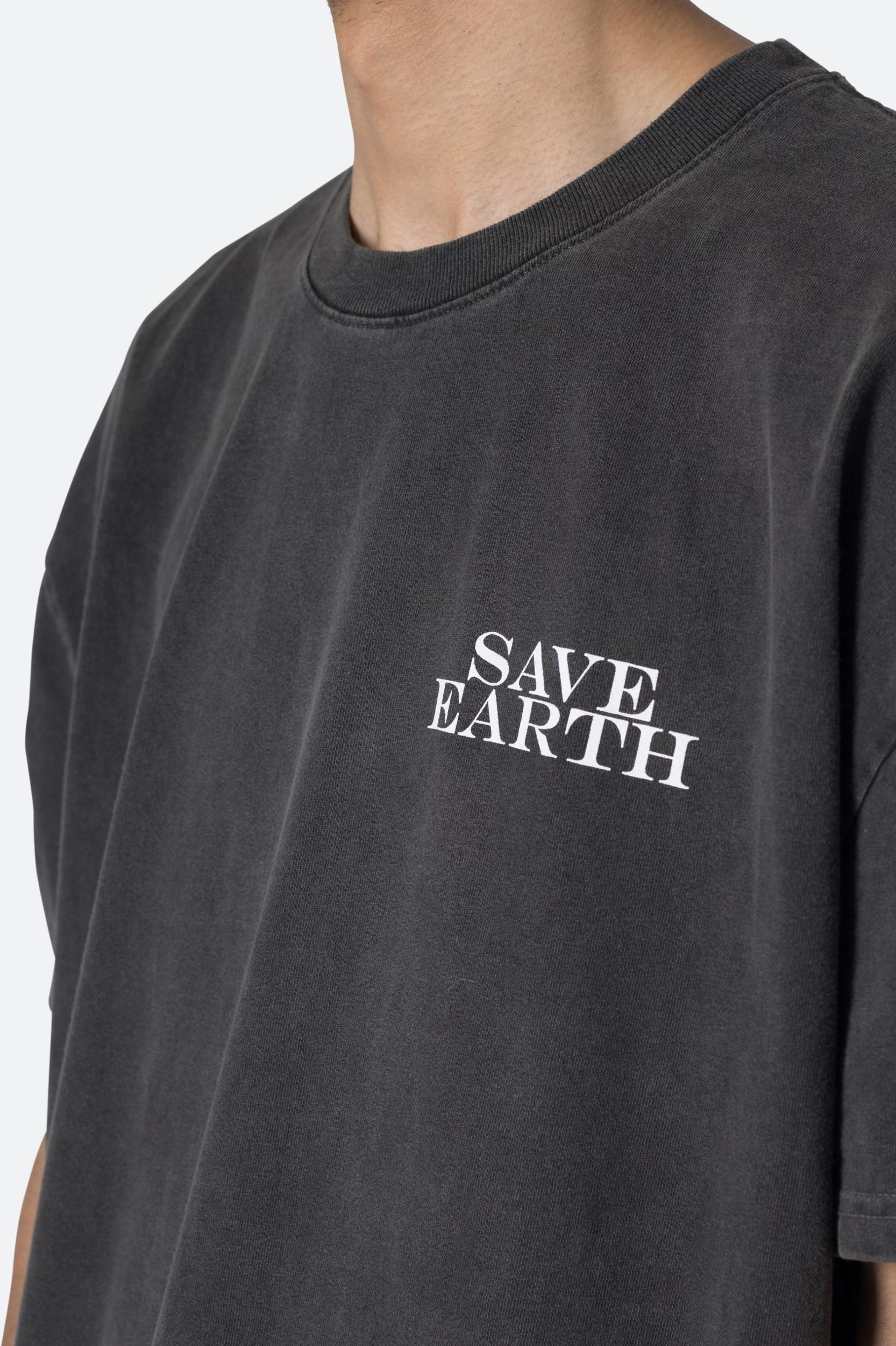 Save Earth Vintage Tee - Black Product Image