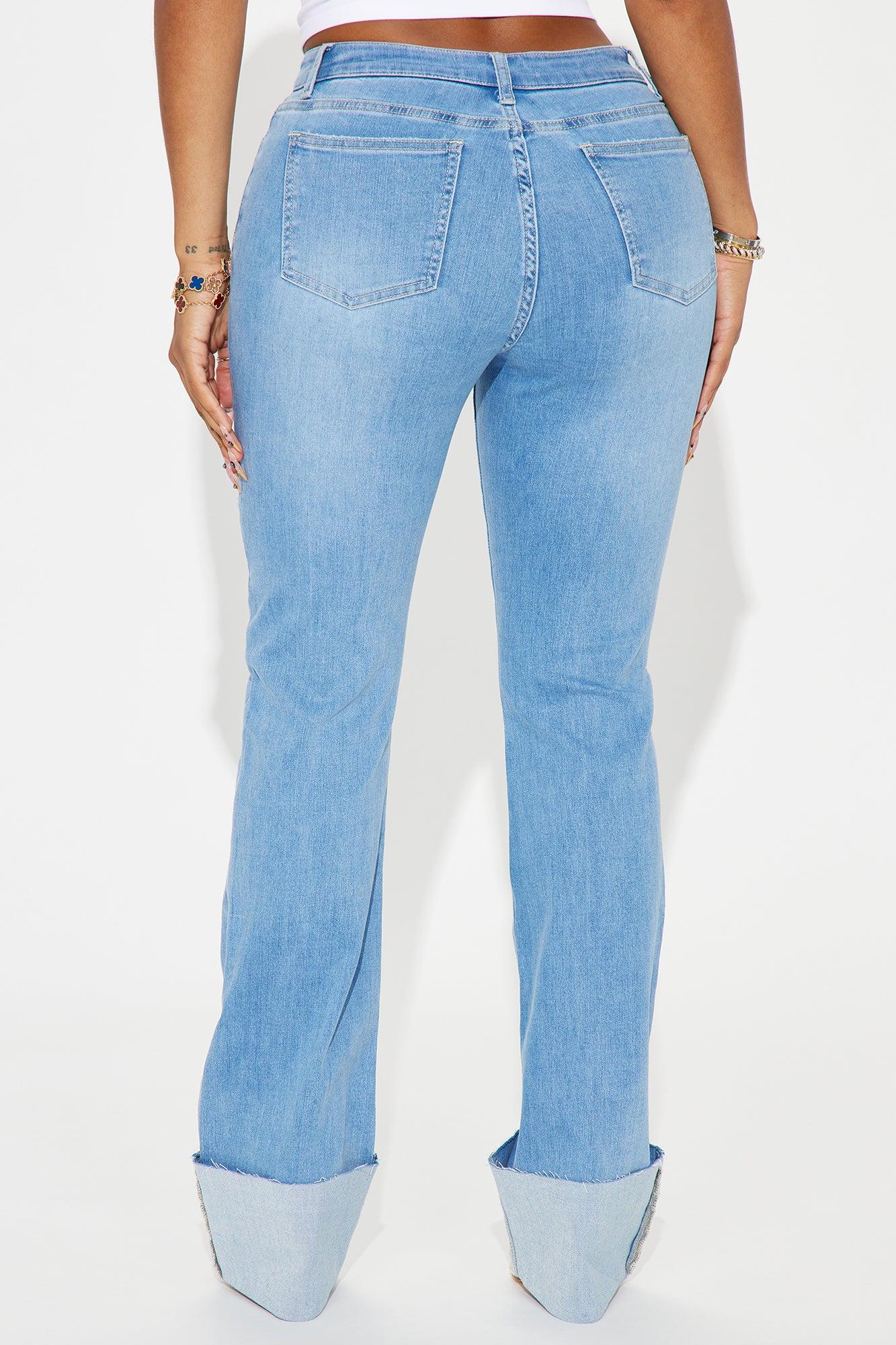 It's Cuffing Season Stretch Bootcut Jeans - Medium Wash Product Image