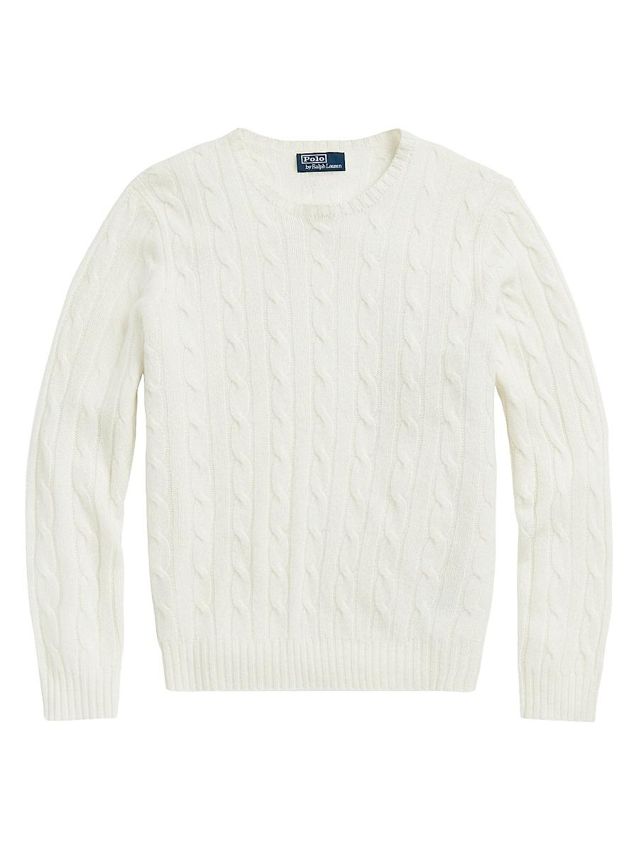 Mens Cashmere Cable-Knit Sweater Product Image