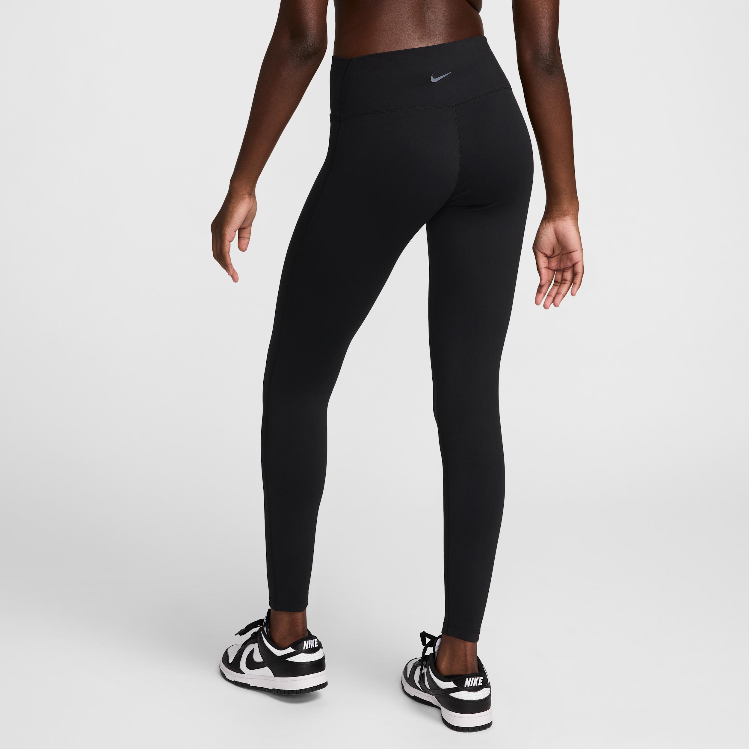 Nike Womens One Seamless Front High-Waisted Full-Length Leggings | HJ9195-010 Product Image