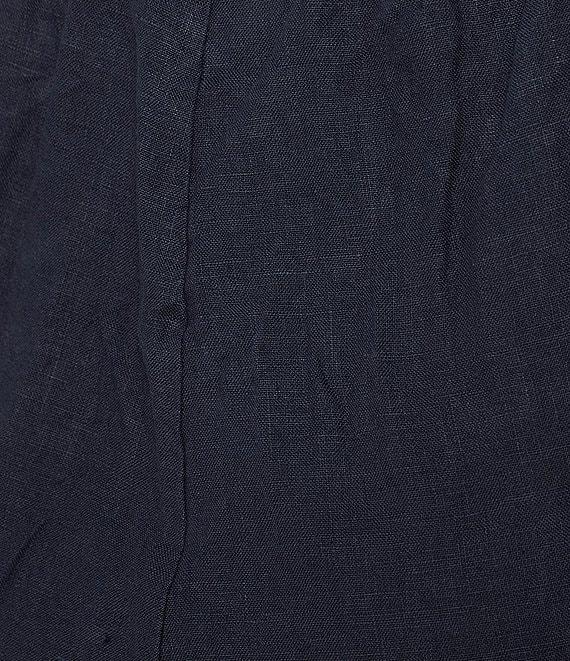 Bryn Walker Akna Light Linen Elastic Waist Straight Leg Pants Product Image