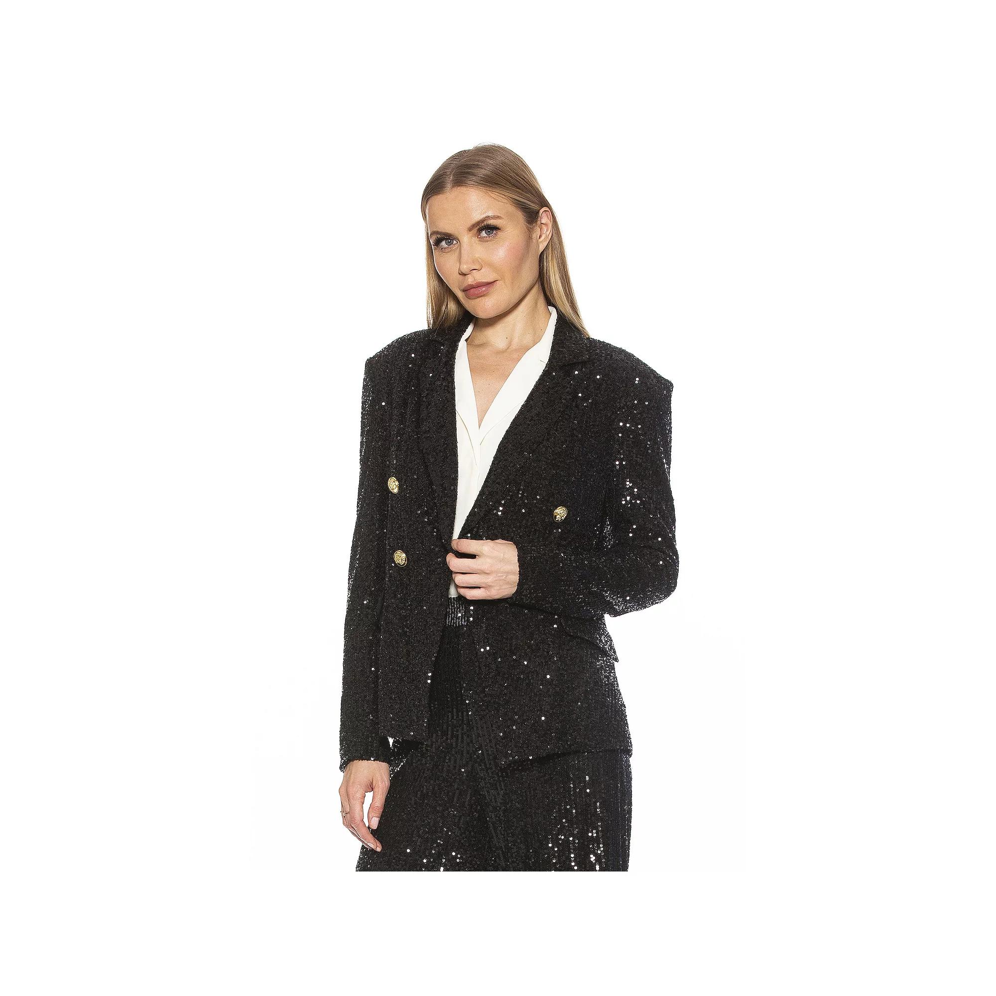 Women's ALEXIA ADMOR Abbi Longline Double Breasted Jacket,  Product Image