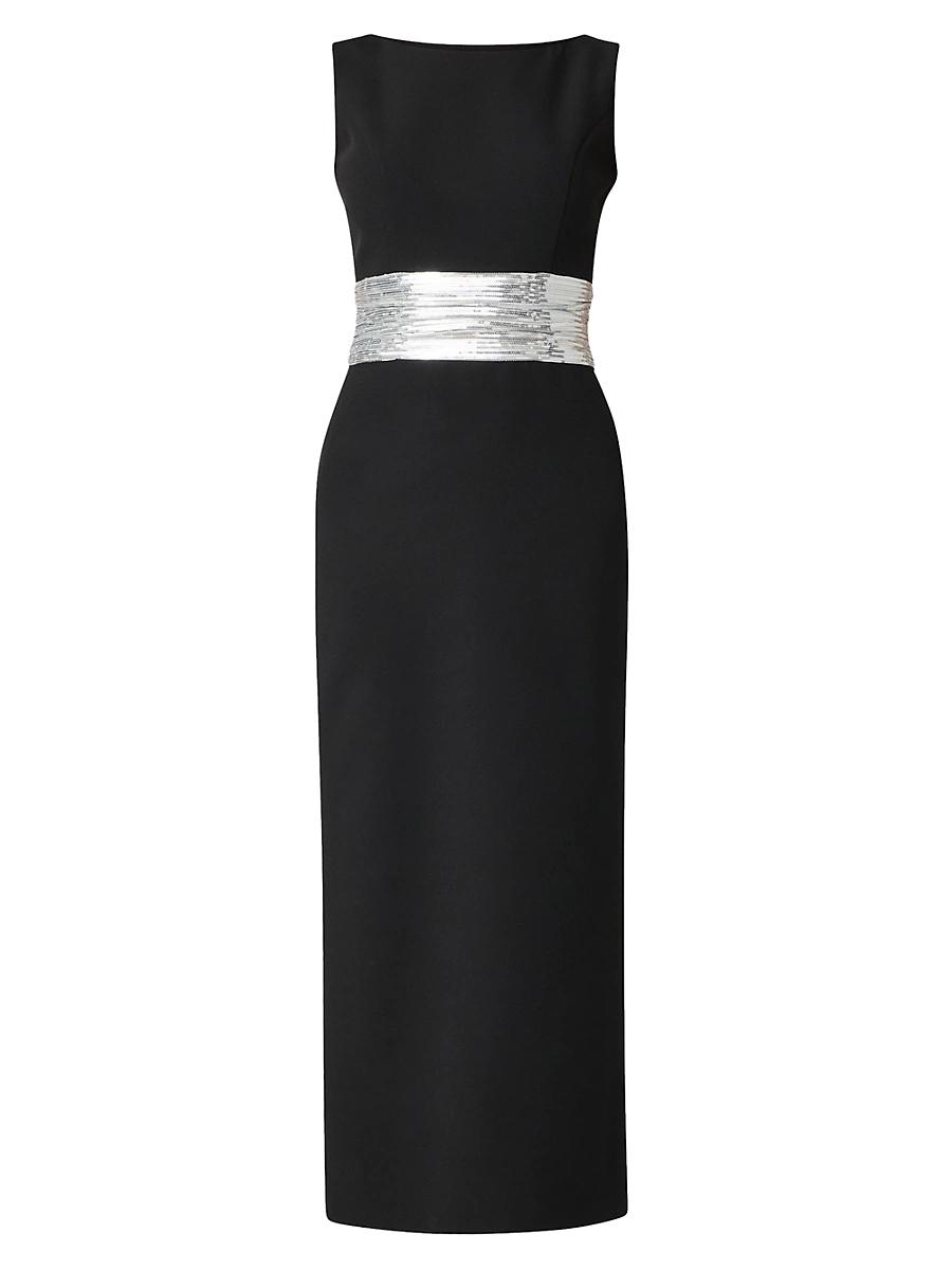 Womens Sia Sequined-Waist Column Dress Product Image