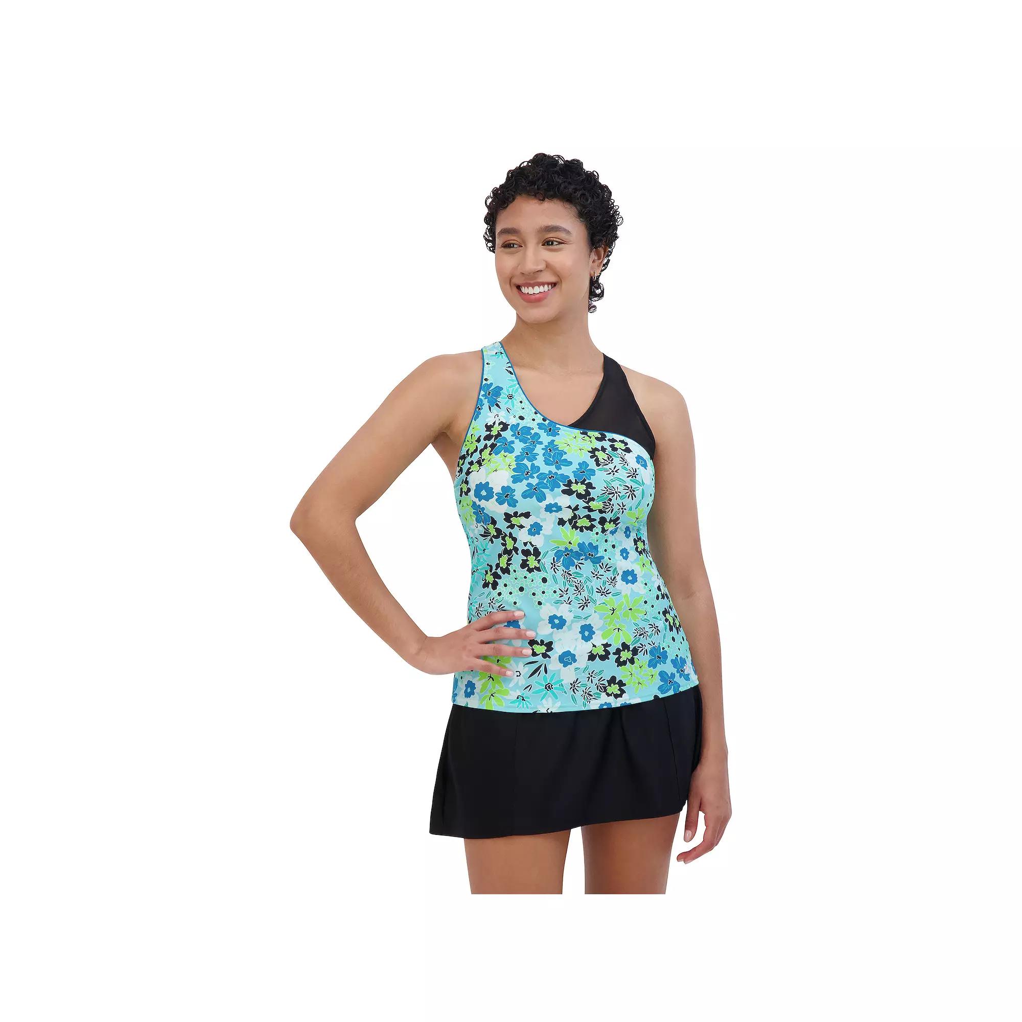 Women's ZeroXposur Rivulet UPF 30+ Highline Tankini, Size: XL, Glacier Product Image