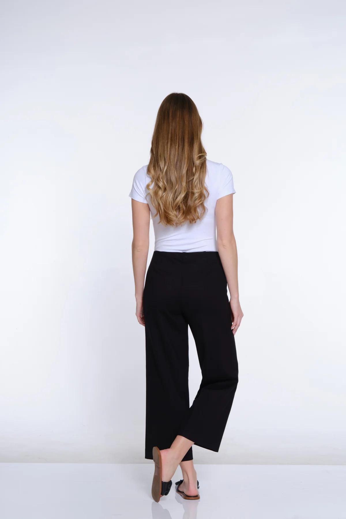 Wide Leg Ponte Crop Pant Product Image