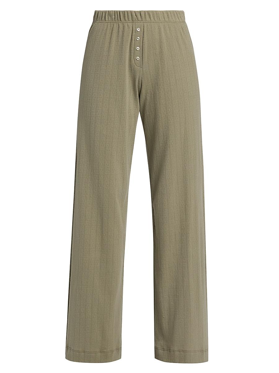 Womens Boxer Rib-Knit Pants Product Image