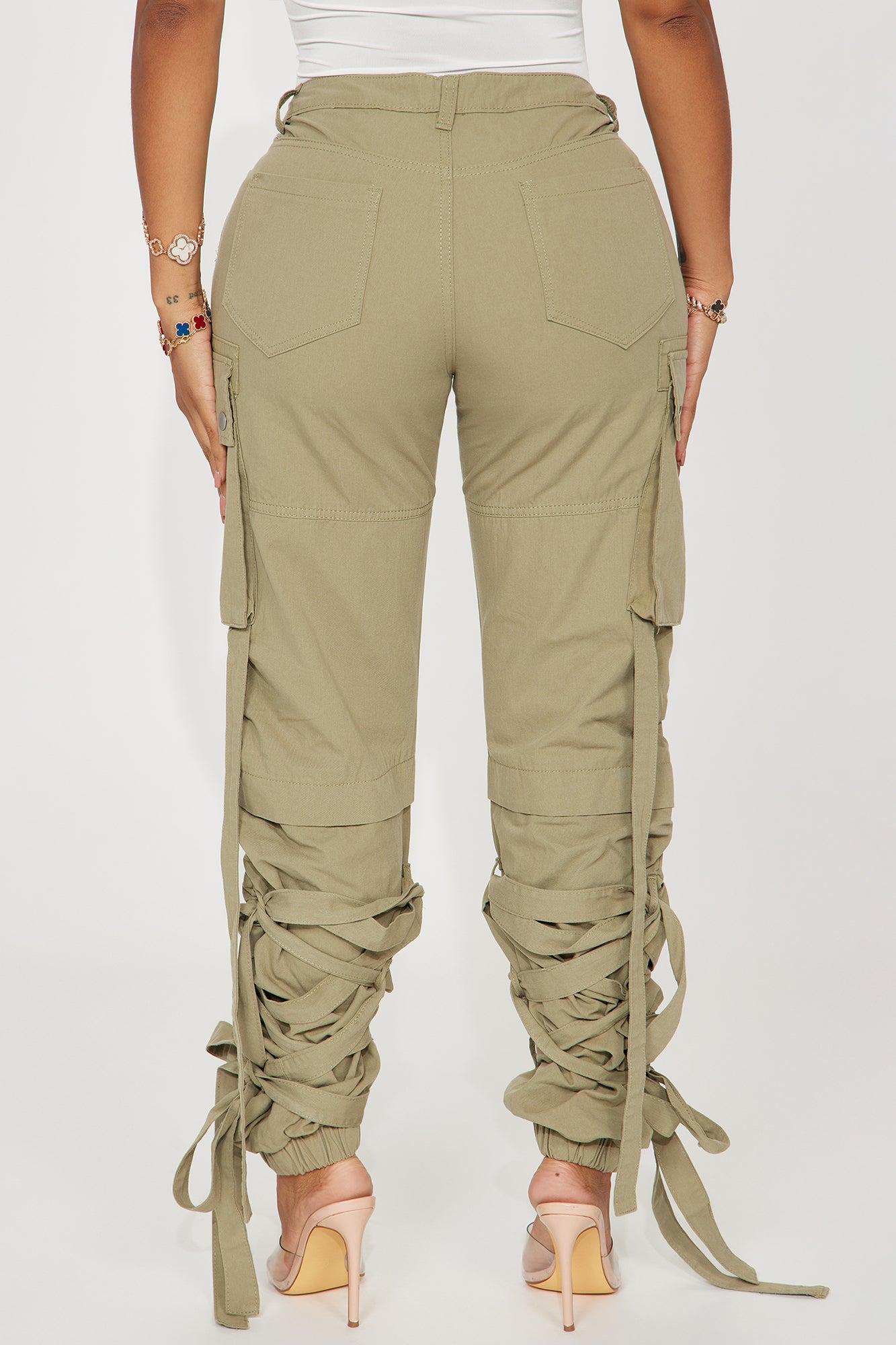 All Tied Up Cargo Jogger - Sage Product Image