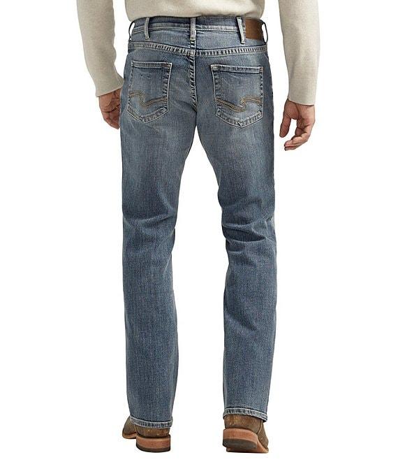 Silver Jeans Co. Jace Slim Fit Bootcut Leg Dark Wash Jeans Product Image