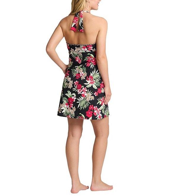 Tommy Bahama Lily Cat Floral Halter Spa Dress Swim Cover-Up Product Image