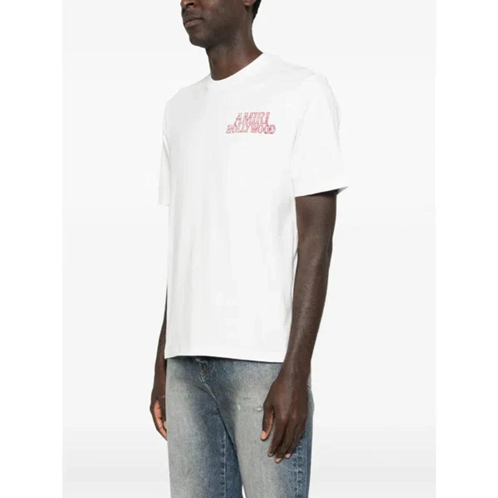 AMIRI Hollywood Oversize Logo Graphic T-shirt In White Product Image