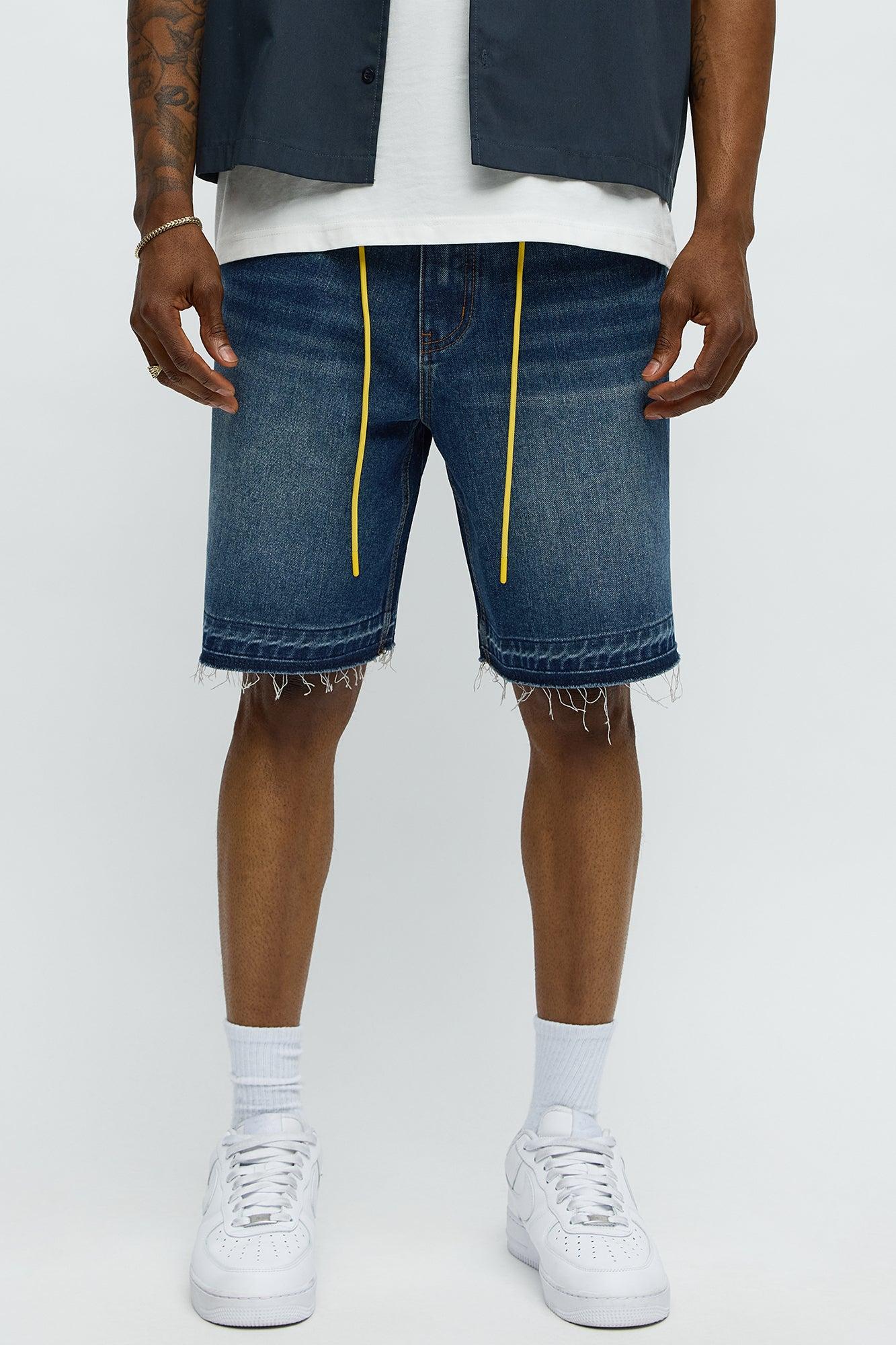 Relaxed Lemoyne Denim Shorts - Medium Blue Wash Product Image