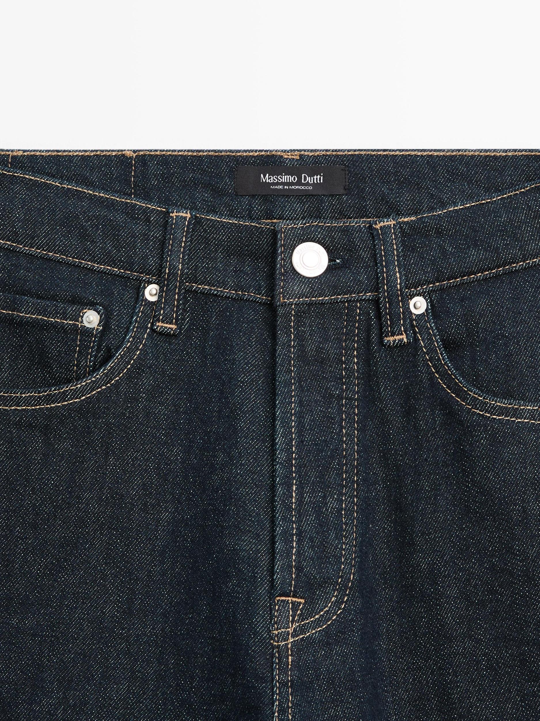 Straight-leg high-waist jeans Product Image