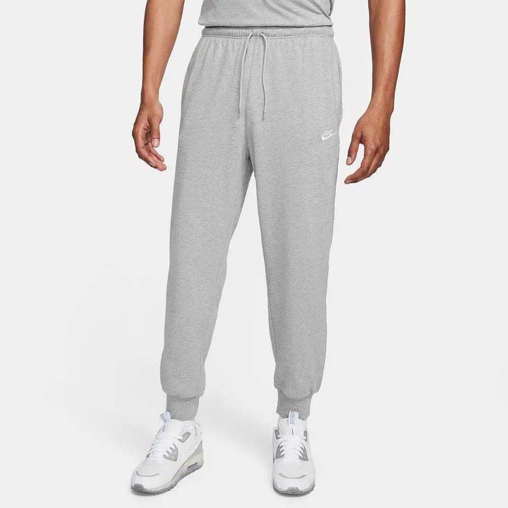 Nike Mens Nike Club Knit Joggers - Mens White/Dark Grey Heather Product Image