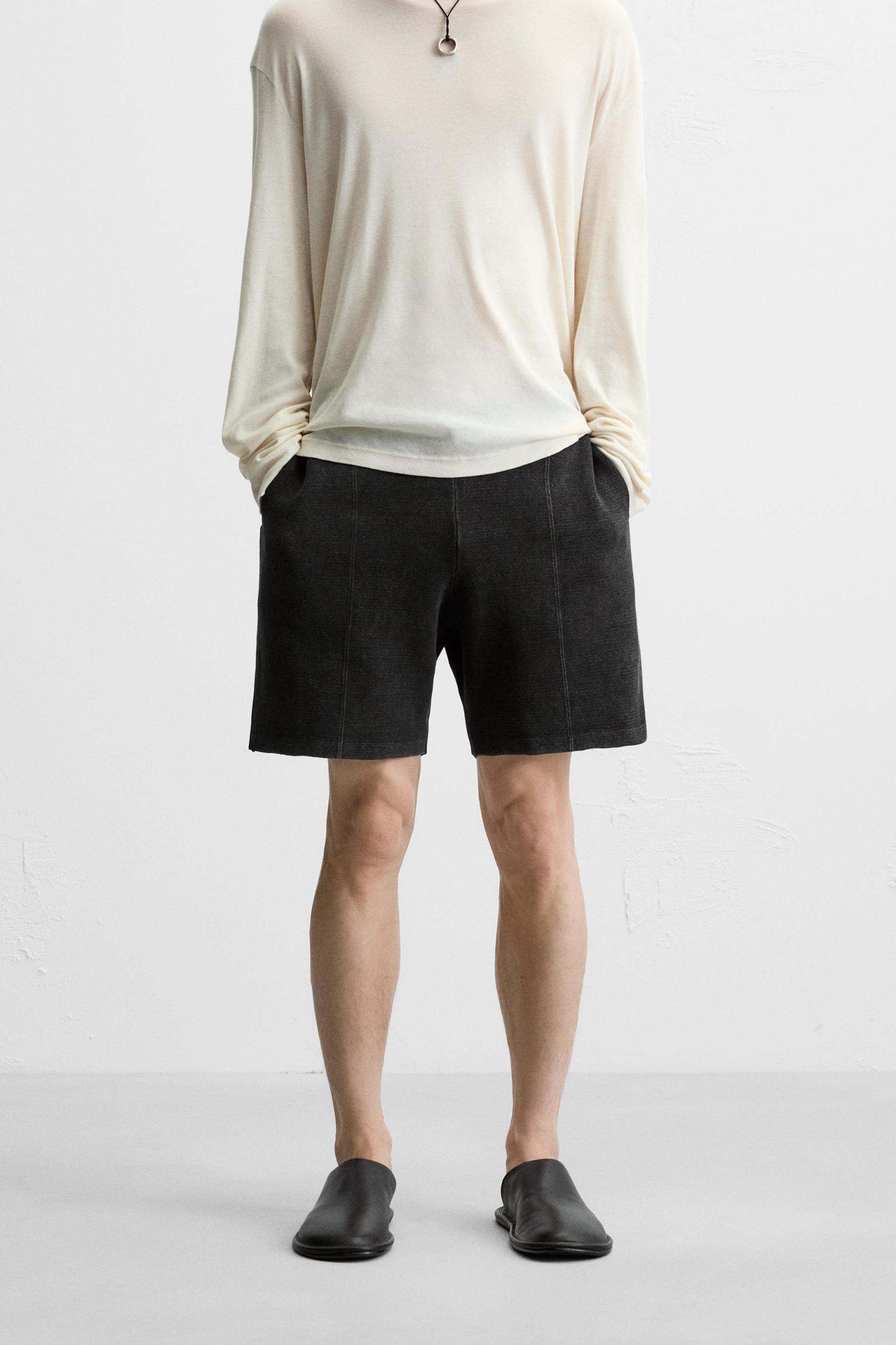 RELAXED FIT KNIT SHORTS Product Image