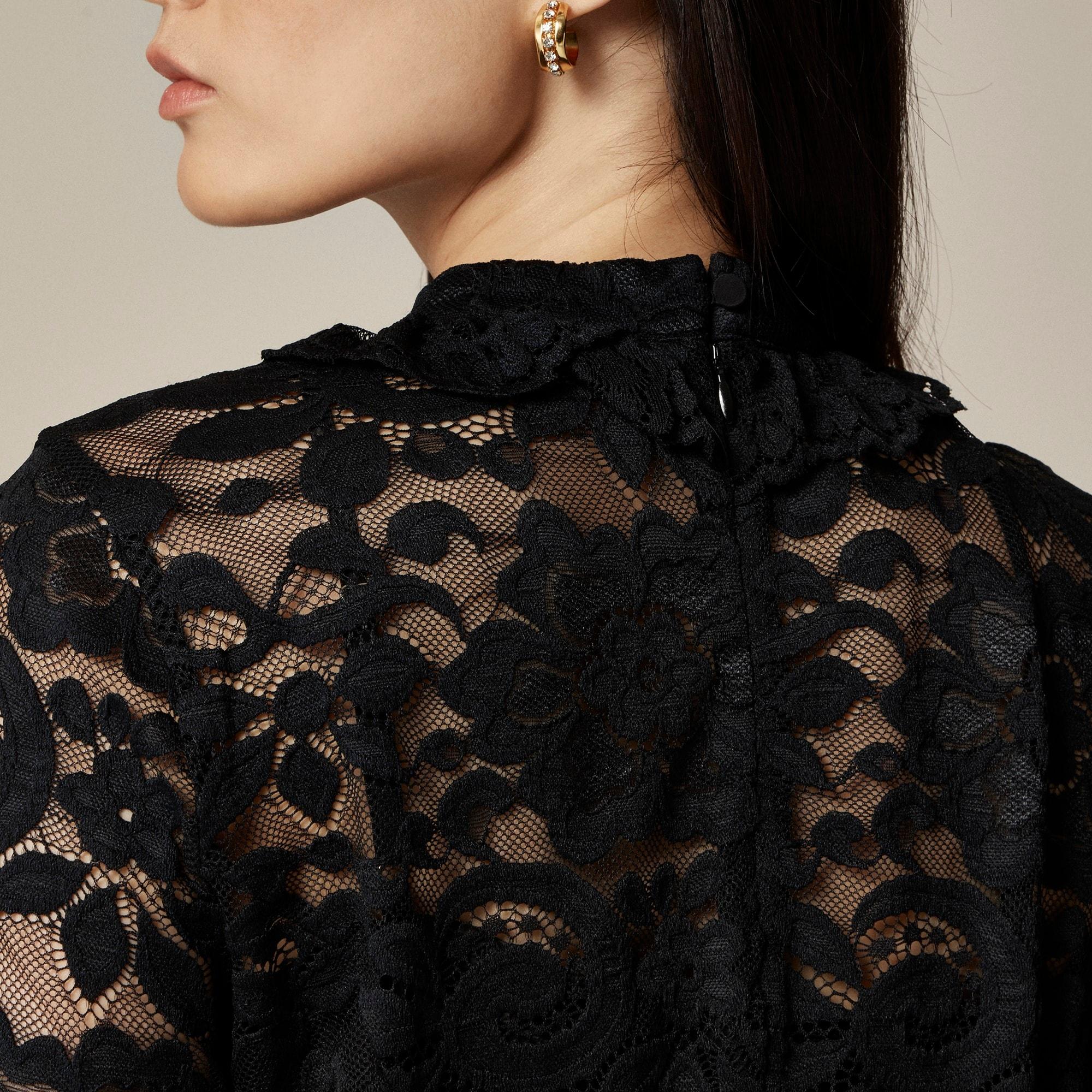 Lace mockneck top Product Image