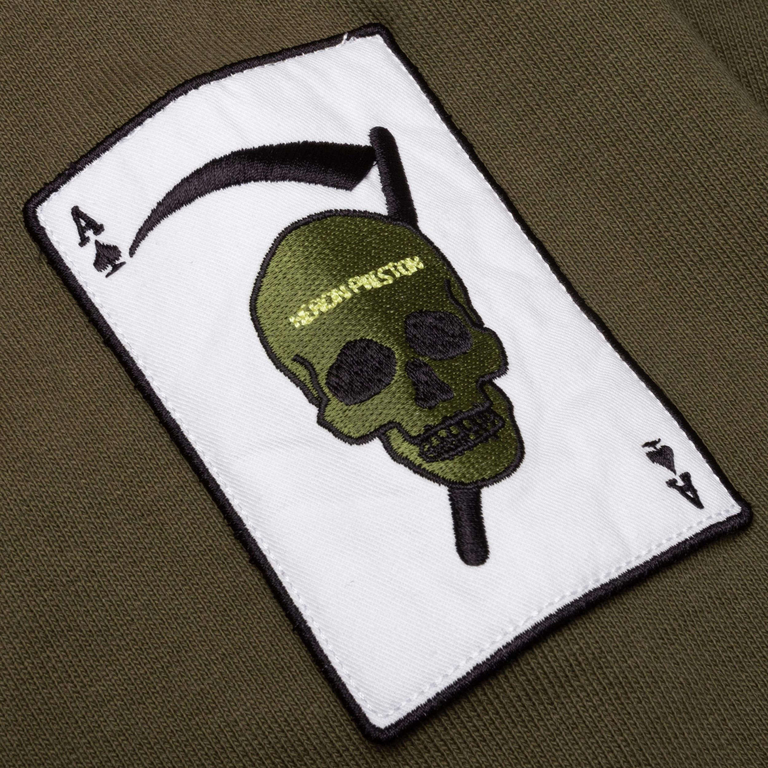 Color Camo College Cutting Relaxed Fit Hoodie - Purple Male Product Image