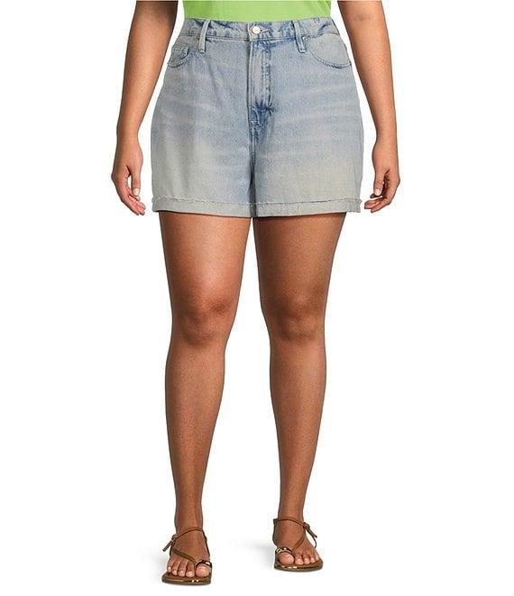 Good American Plus Size Good 90s Mid Rise Shorts Product Image