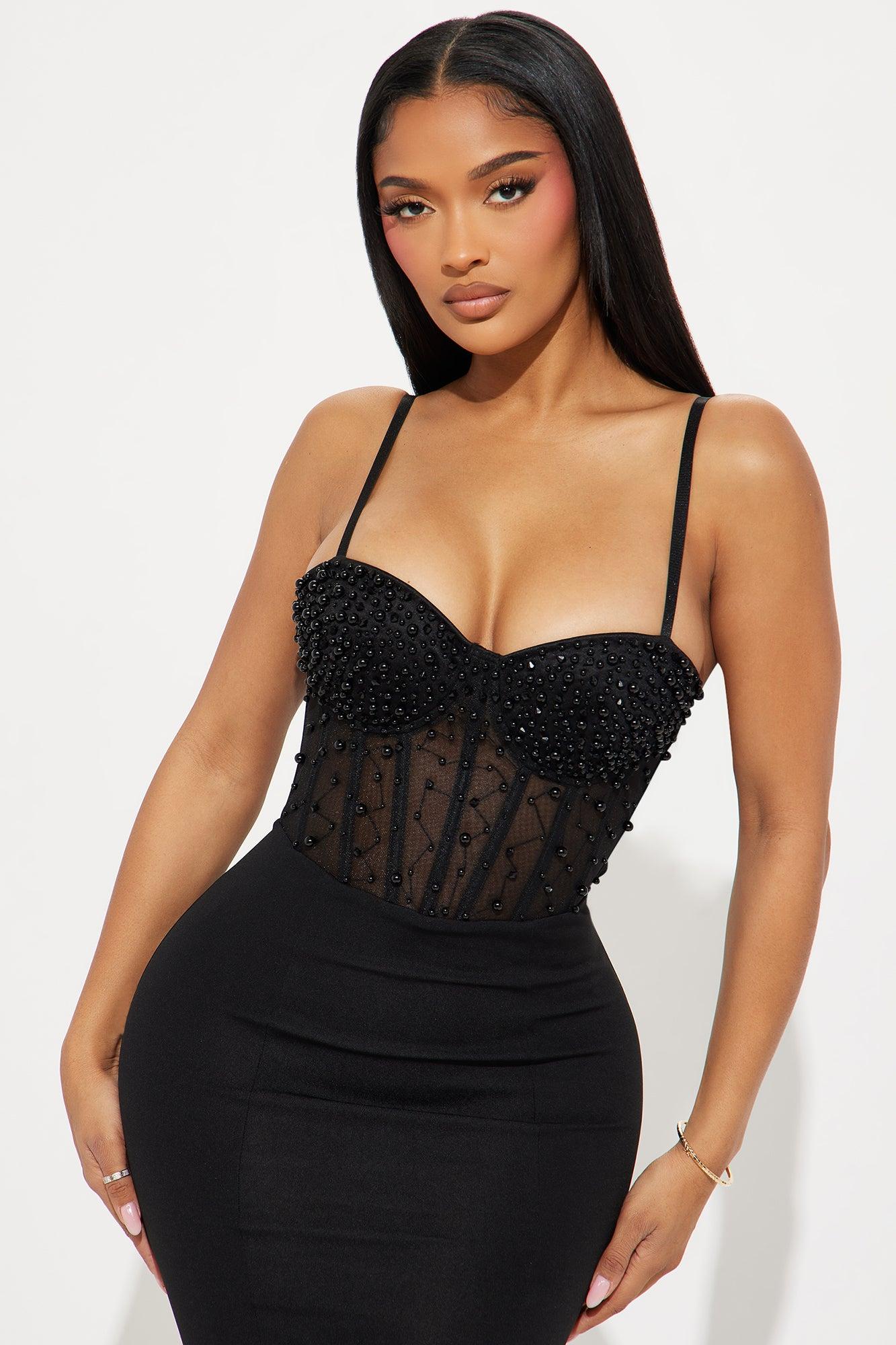 Bella Embellished Gown - Black Product Image