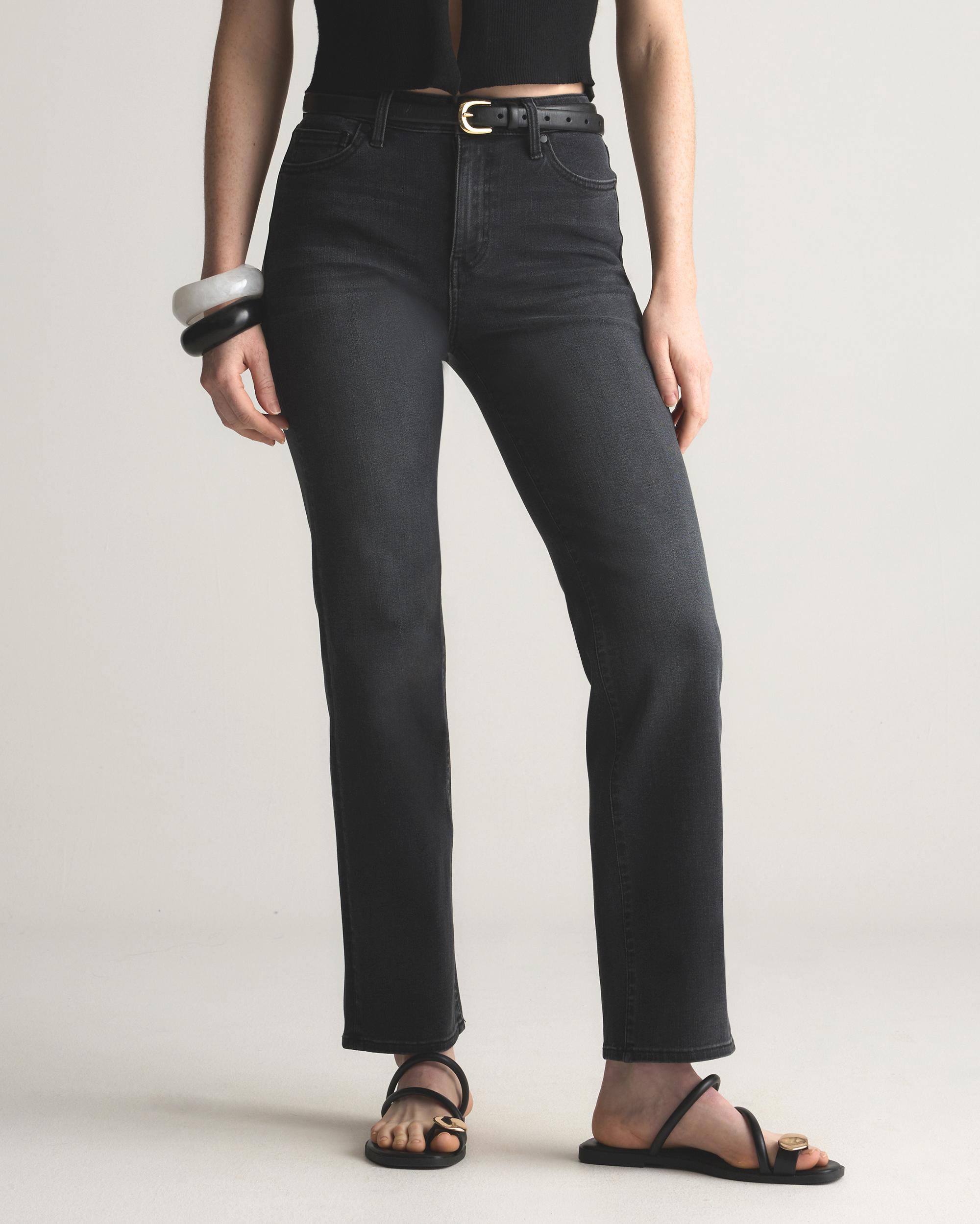 Quince | Women's Bella Stretch Straight Jeans Organic Cotton Product Image