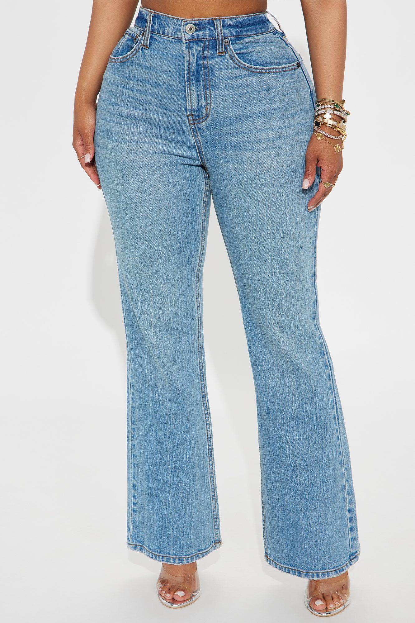 Keep It Real Ankle Flare Jeans - Medium Wash Product Image