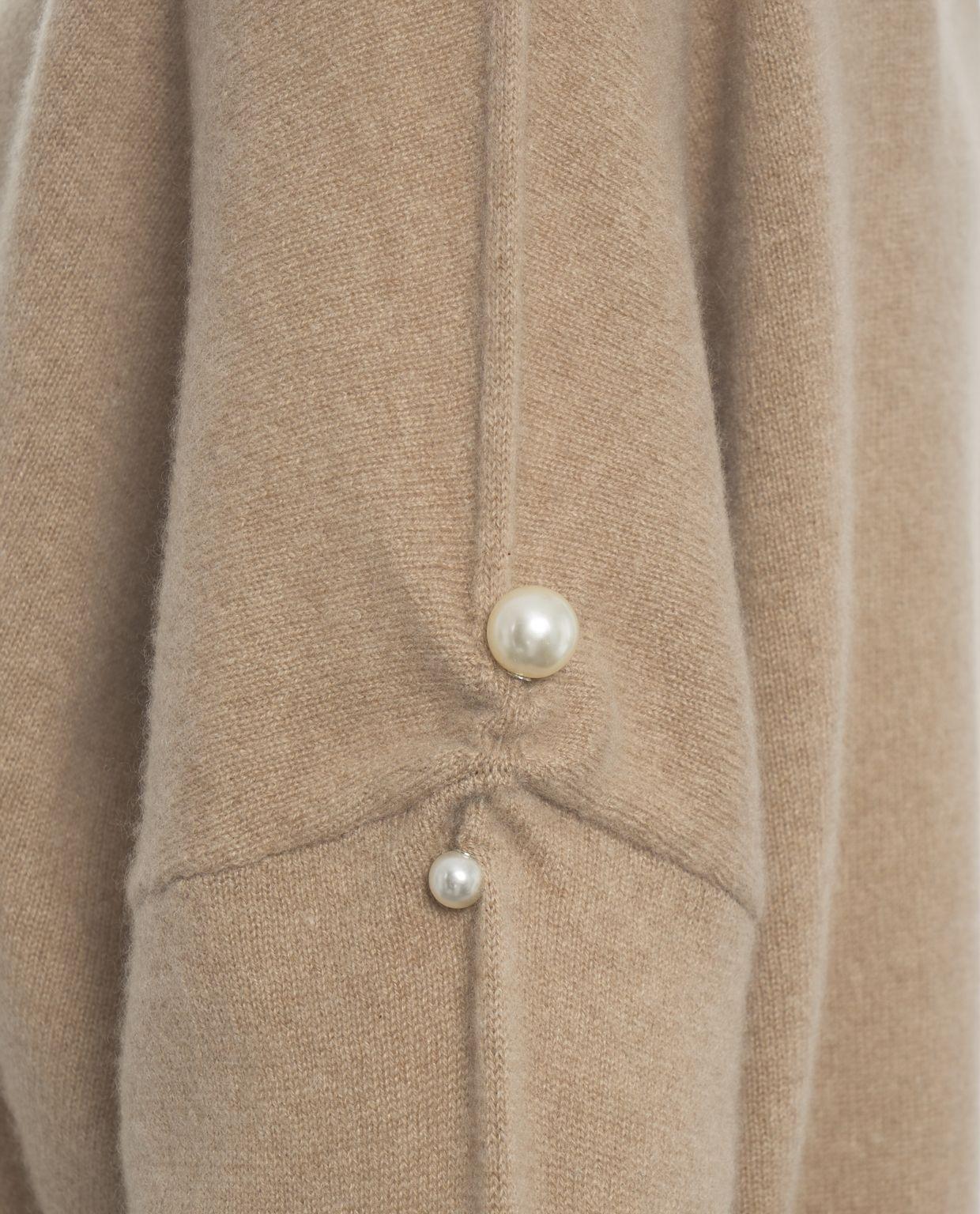 Cashmere sweater with pearl detail Product Image